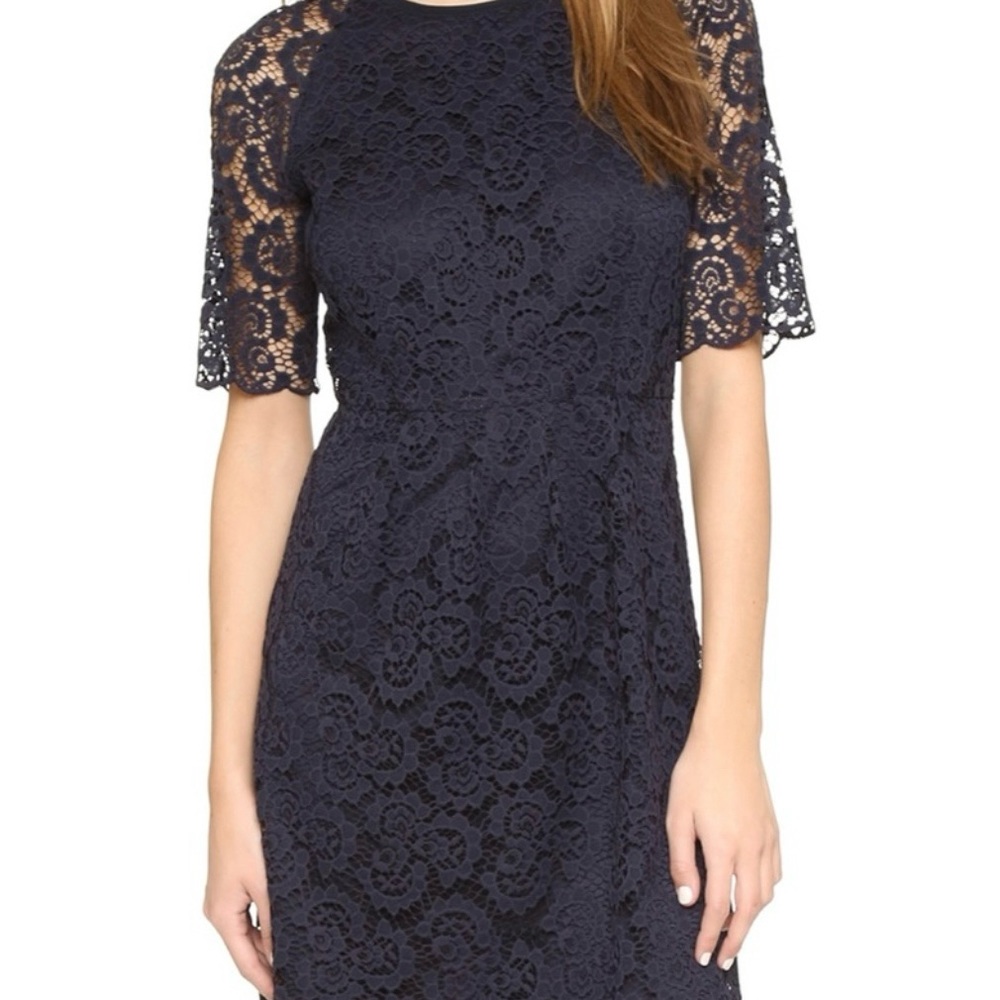 Navy Madewell dress with lace size 12